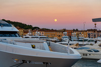 St.Tropez in France at Sunset