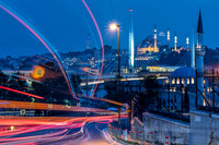 Light trails, Istanbul