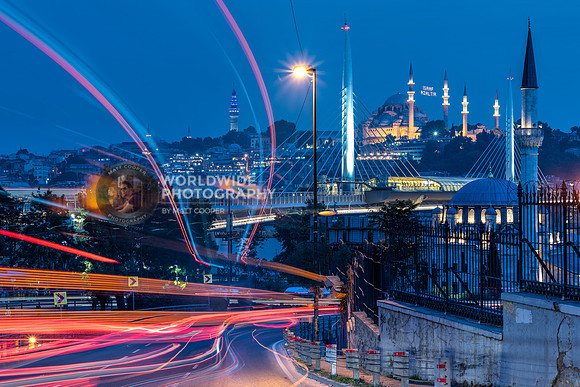 Light trails, Istanbul