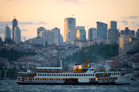The city at sunet
