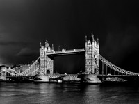 Tower Bridge: storms and light. LONDON