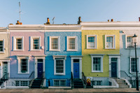Notting Hill - colourful houses