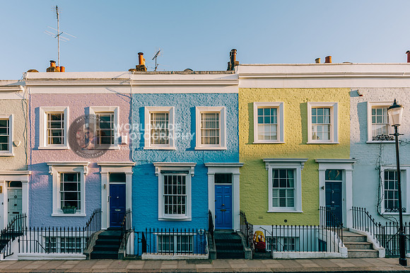 Notting Hill - colourful houses