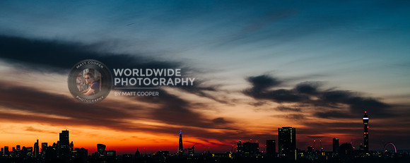 London panoramic from Primrose Hill