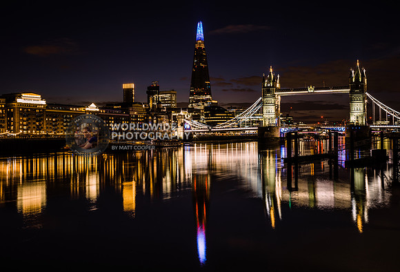 London at night