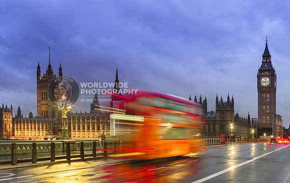 A rainy night in Westminster