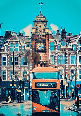 Crouch End 91 bus