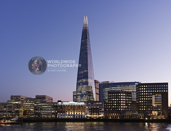 London in the blue hour