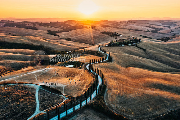 Tuscany at sunset