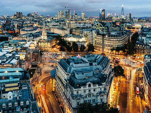 London at night