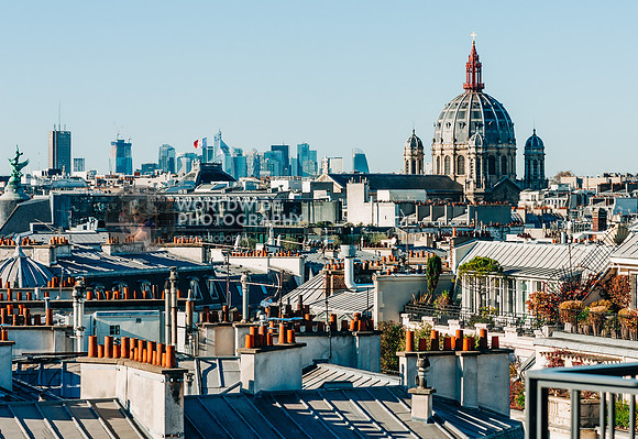 The Paris rooftops