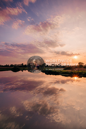 Sunset reflection