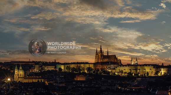 Prague at night