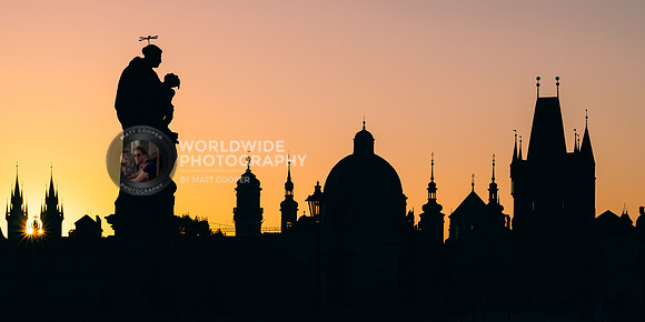 Sunrise at Charles Bridge, Prague