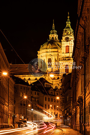Prague at night