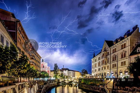 Lightning in Ljubljana