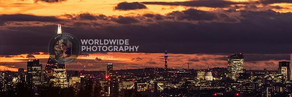 Dusk in London