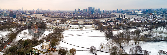 Snow in Greenwich Park