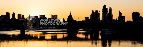 City Sunrise silouette