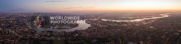 The snaking River Thames