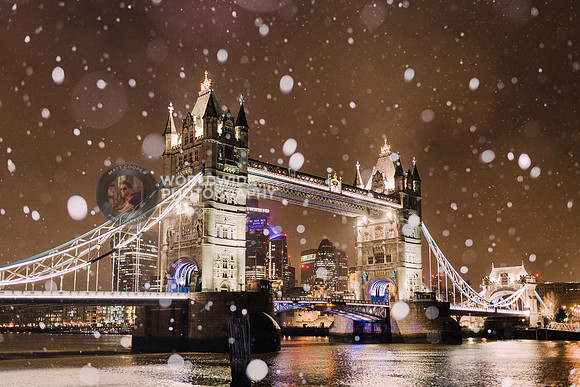 Tower Bridge in the snow