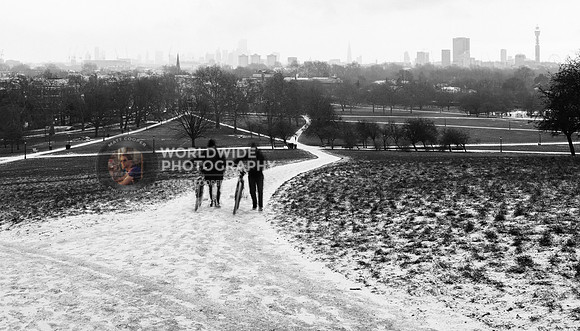 Primrose Hill in the snow