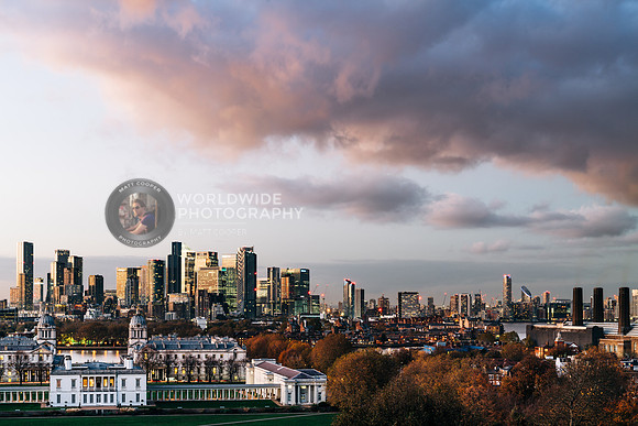Canary Wharf sunset