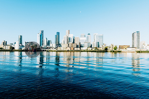 Canary Wharf from across The Thames