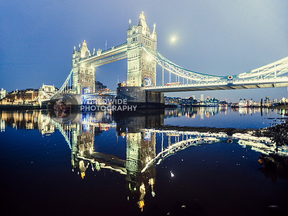 Tower Bridge reflected II