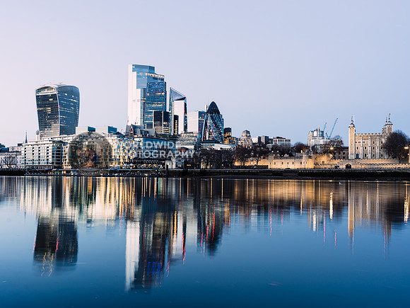 The city reflected