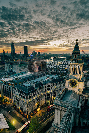 London sunset from St.Paul's