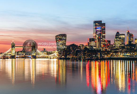 City sunset