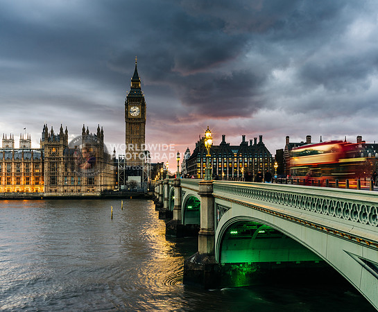 Big Ben at dusk