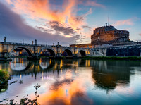 Castel Sant'Angelo, Rome at Sunset