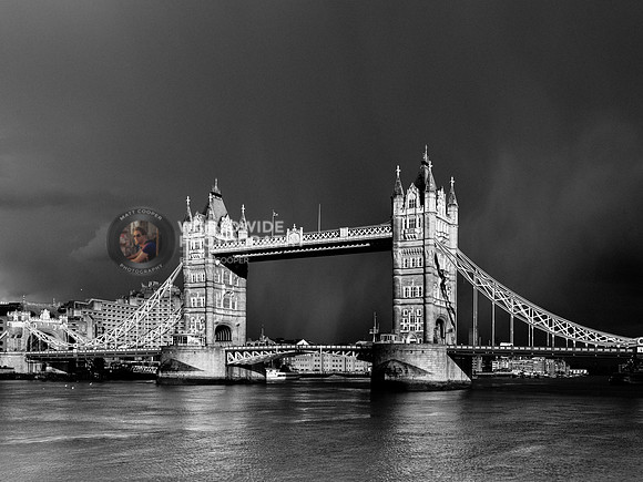 Tower Bridge in mono