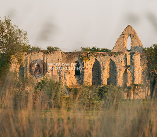 The Priory at sunset