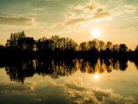 Sunset at Coxes Mill Pond